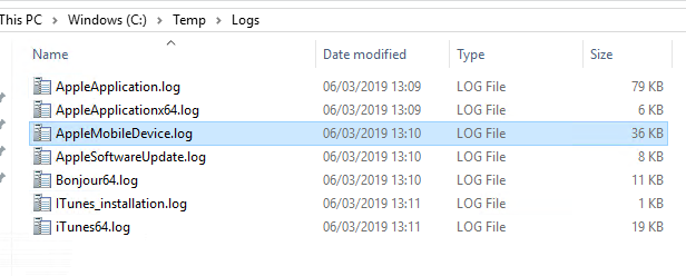 iTunes-app-logs