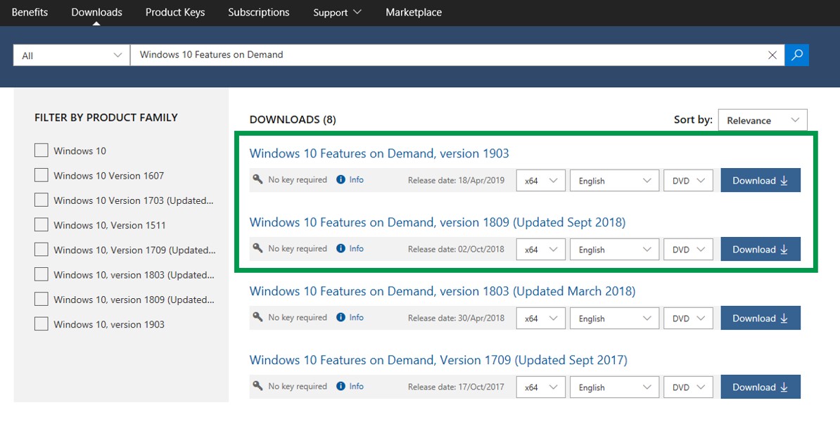 Feature On Demand ISO