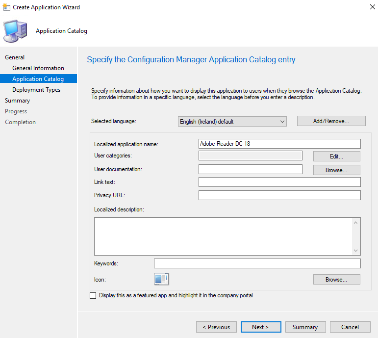 SCCM---Create-Application---Catalog