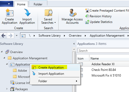 SCCM---Create-Application