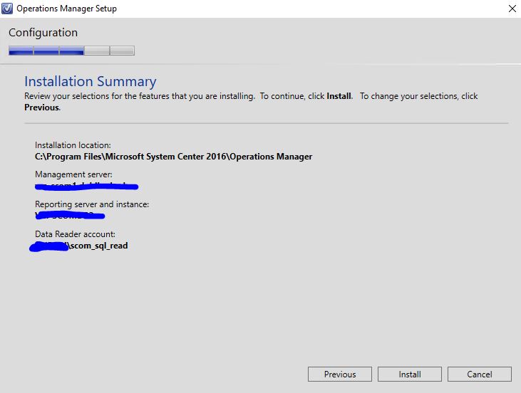 SCOM_install_reporting_summary