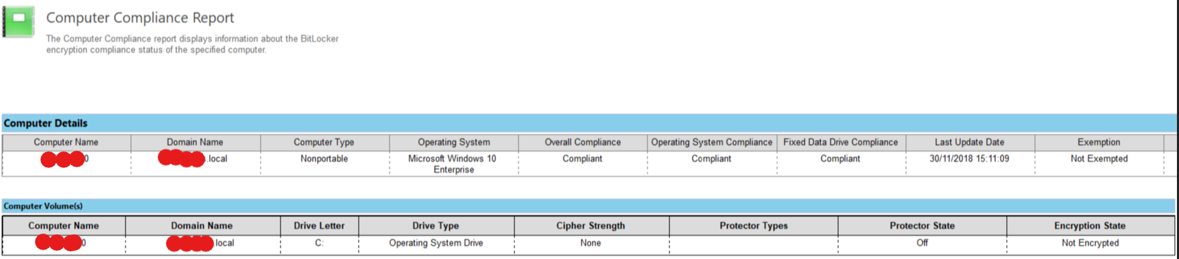 SCCM-bitlocker-computer-non-compliant