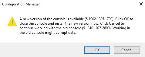 SCCM-console-upgrade