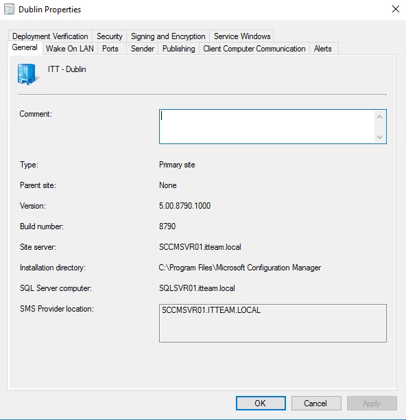 SCCM-server-version